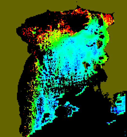 MODIS Aqua 2004/1/5 CHL