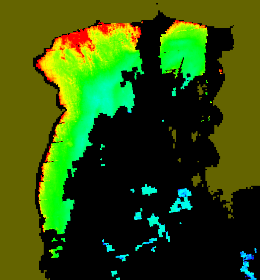 MODIS Aqua 2004/1/9 CHL