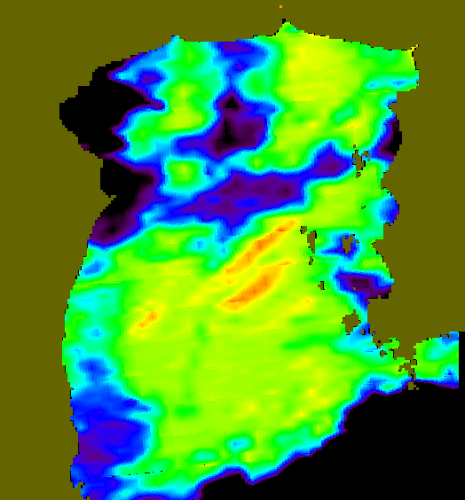 MODIS Aqua 2004/1/10 SST