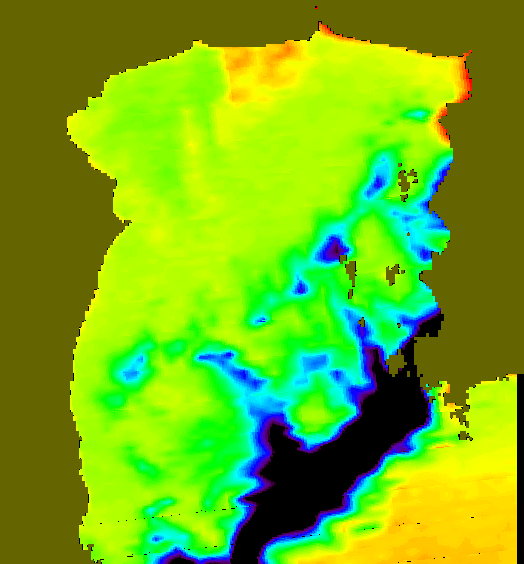 MODIS Aqua 2004/1/19 SST