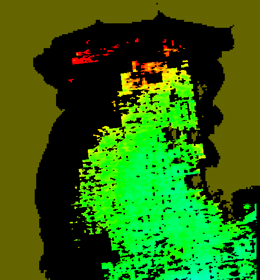 MODIS Aqua 2004/1/26 CHL