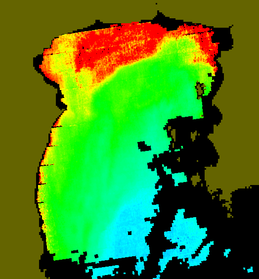 MODIS Aqua 2004/2/17 CHL