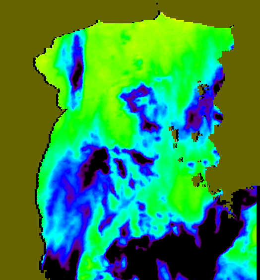 MODIS Aqua 2004/2/19 SST