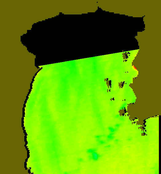 MODIS Aqua 2004/2/21 SST