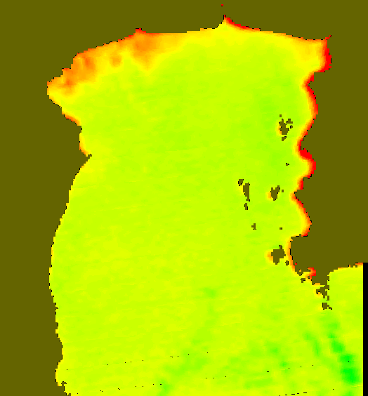 MODIS Aqua 2004/2/29 SST