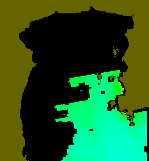 MODIS Aqua 2004/3/8 CHL