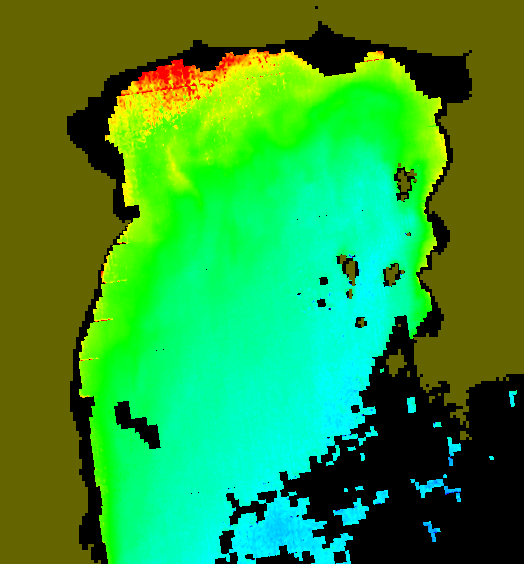 MODIS Aqua 2004/3/11 CHL