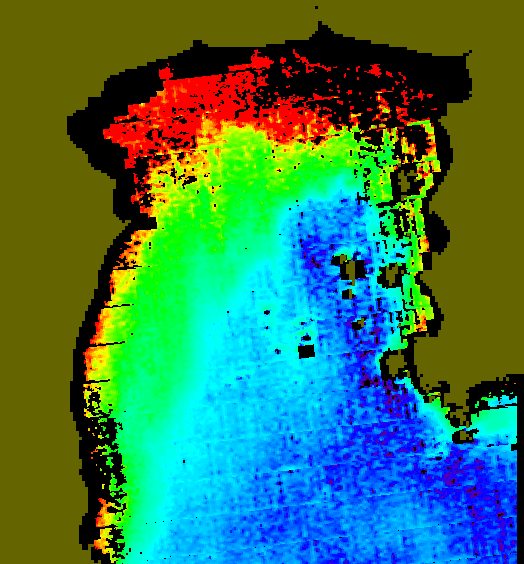 MODIS Aqua 2004/3/16 CHL