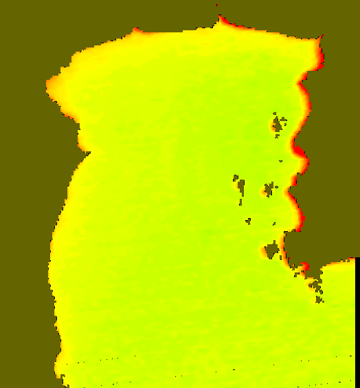 MODIS Aqua 2004/3/16 SST