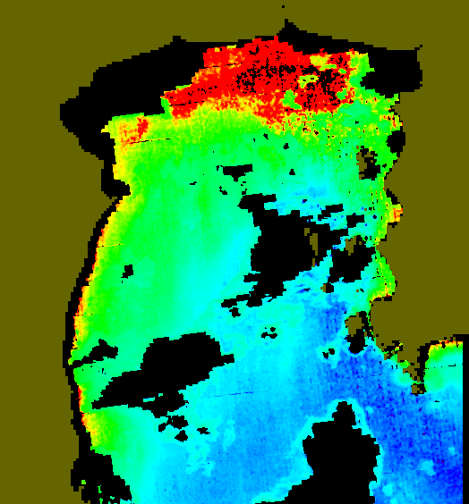 MODIS Aqua 2004/3/18 CHL