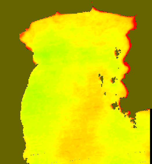 MODIS Aqua 2004/3/25 SST