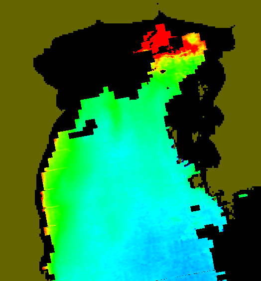 MODIS Aqua 2004/4/2 CHL