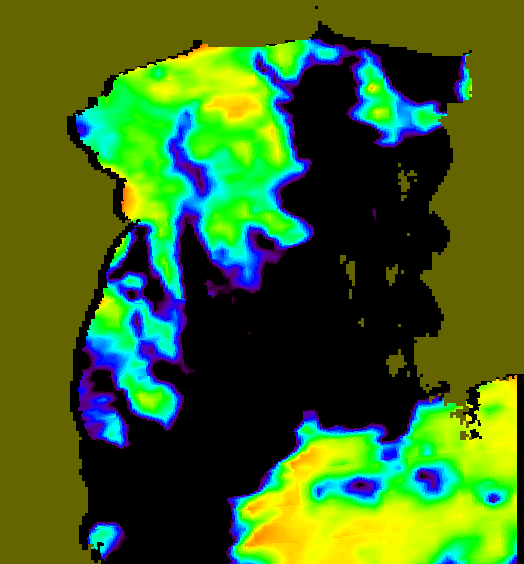 MODIS Aqua 2004/4/8 SST