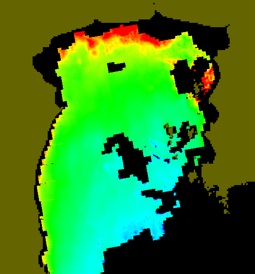 MODIS Aqua 2004/4/9 CHL