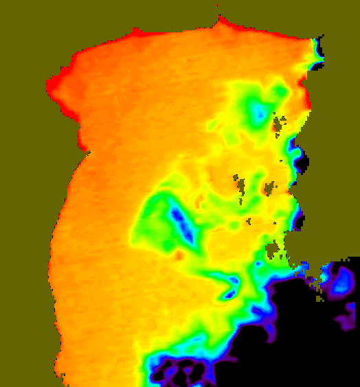 MODIS Aqua 2004/4/9 SST