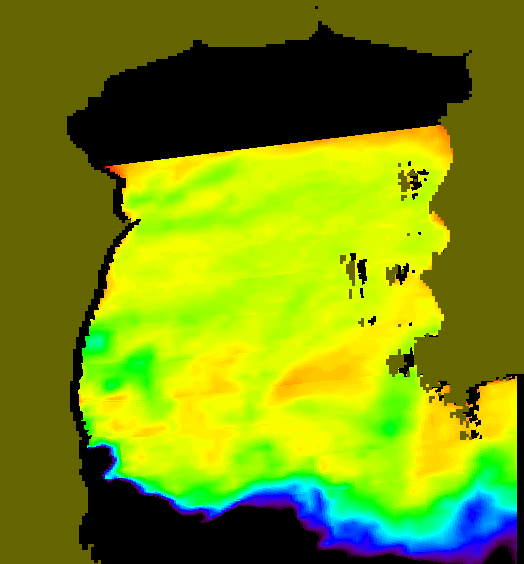 MODIS Aqua 2004/4/24 SST