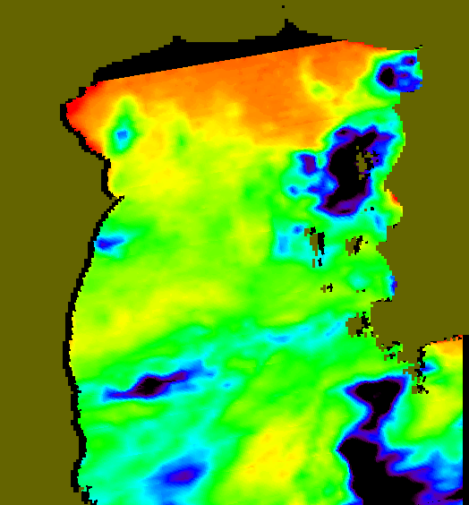 MODIS Aqua 2004/4/25 SST