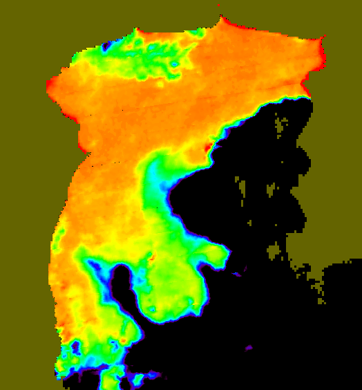 MODIS Aqua 2004/4/30 SST