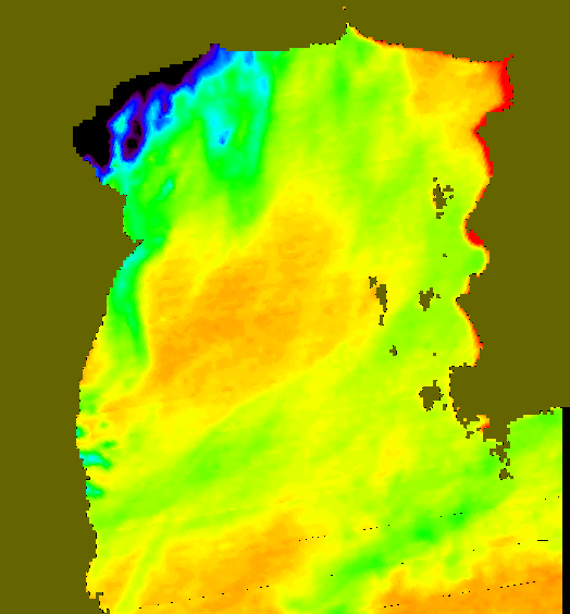 MODIS Aqua 2004/5/18 SST