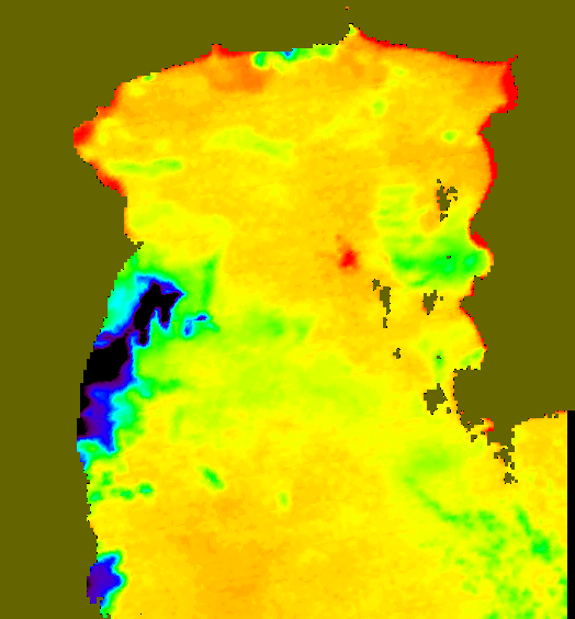 MODIS Aqua 2004/5/25 SST