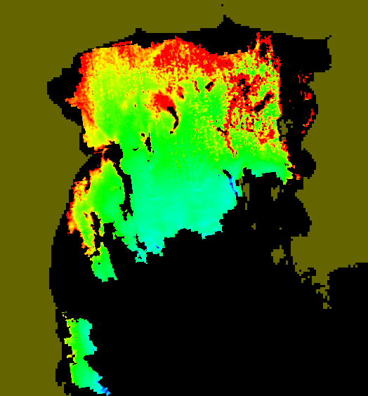 MODIS Aqua 2004/6/6 CHL