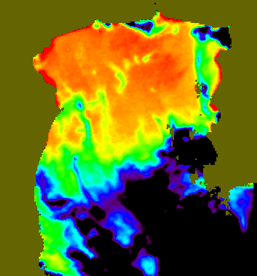 MODIS Aqua 2004/6/6 SST