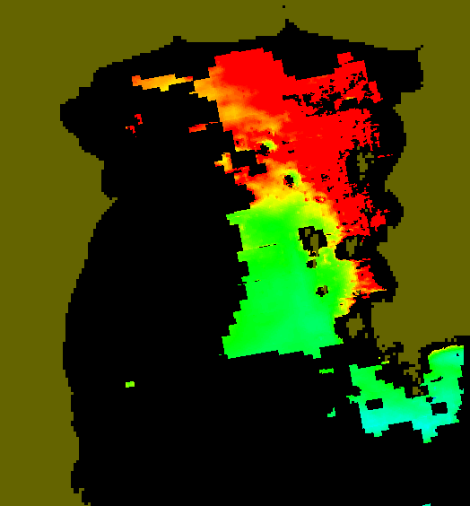 MODIS Aqua 2004/6/21 CHL