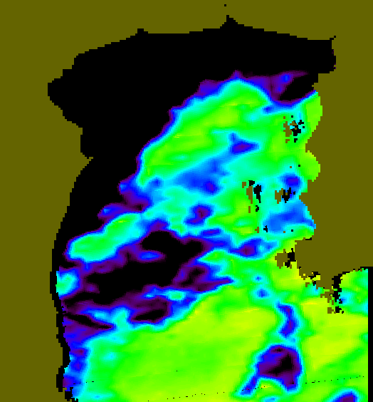 MODIS Aqua 2004/6/27 SST