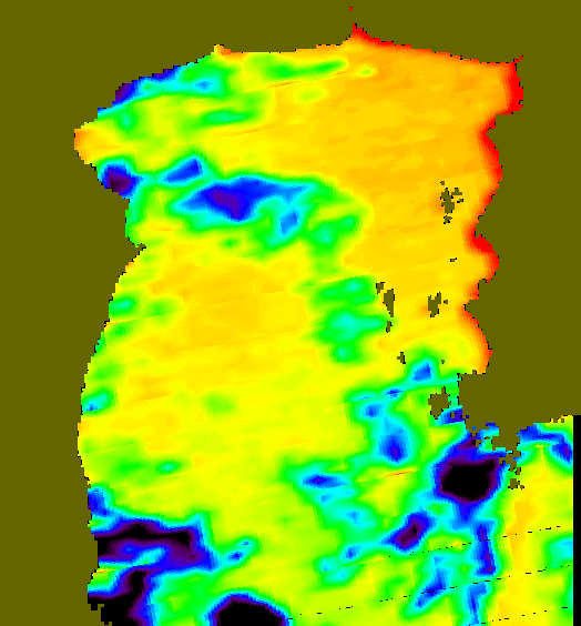 MODIS Aqua 2004/6/30 SST