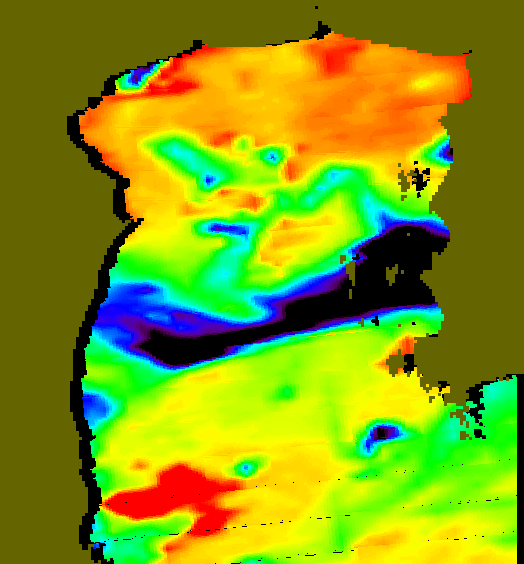 MODIS Aqua 2004/7/4 SST