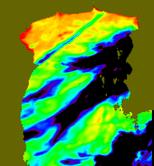 MODIS Aqua 2004/7/5 SST