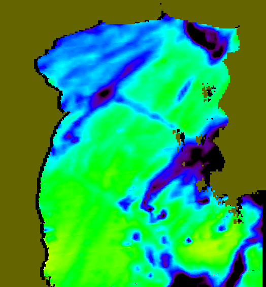 MODIS Aqua 2004/7/6 SST