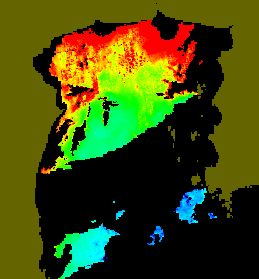 MODIS Aqua 2004/7/8 CHL