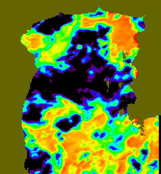 MODIS Aqua 2004/7/14 SST