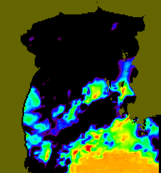 MODIS Aqua 2004/7/15 SST