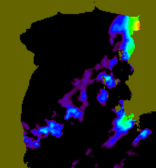 MODIS Aqua 2004/7/21 SST