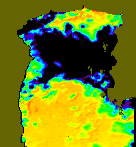 MODIS Aqua 2004/7/24 SST