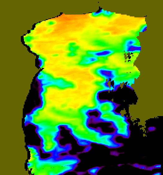 MODIS Aqua 2004/7/29 SST