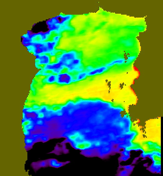 MODIS Aqua 2004/7/30 SST