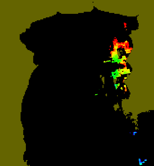 MODIS Aqua 2004/8/8 CHL