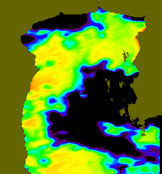 MODIS Aqua 2004/8/17 SST