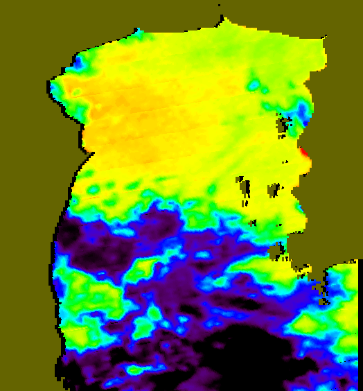 MODIS Aqua 2004/8/22 SST