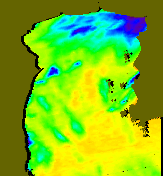 MODIS Aqua 2004/8/24 SST