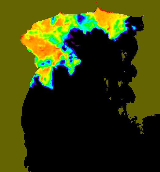 MODIS Aqua 2004/9/12 SST