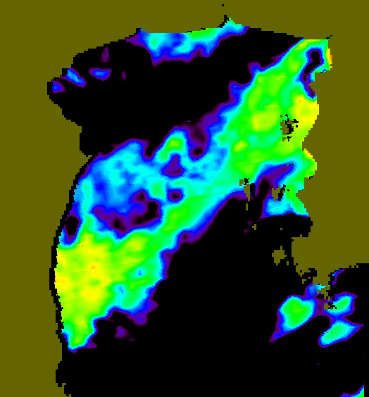 MODIS Aqua 2004/9/16 SST