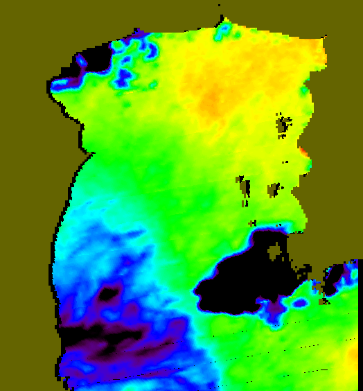 MODIS Aqua 2004/9/23 SST