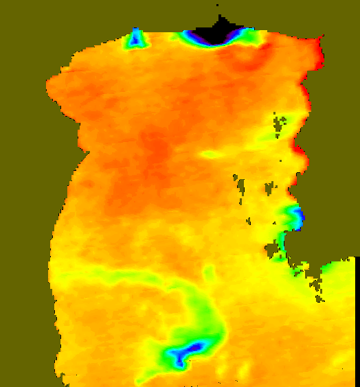 MODIS Aqua 2004/9/24 SST