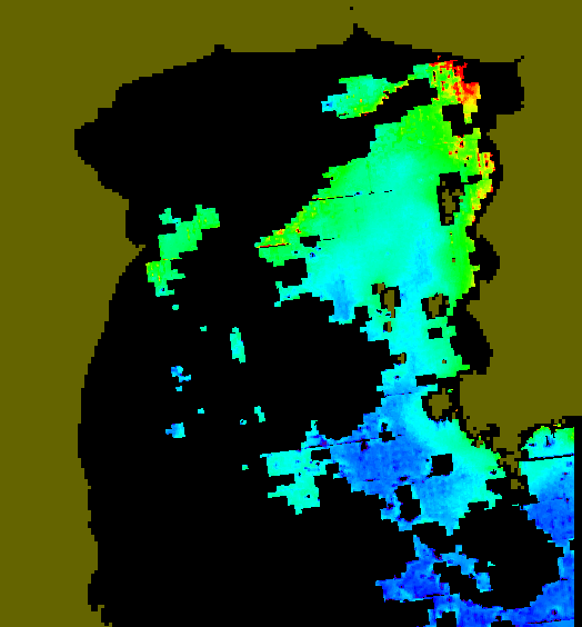 MODIS Aqua 2004/10/3 CHL