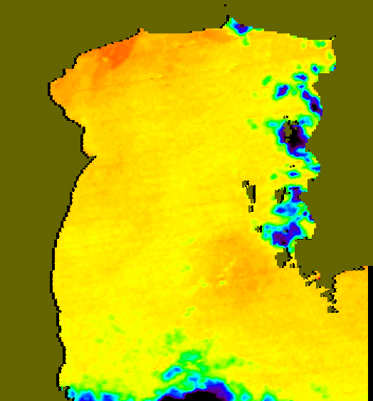 MODIS Aqua 2004/10/7 SST