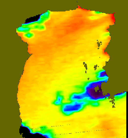 MODIS Aqua 2004/10/8 SST